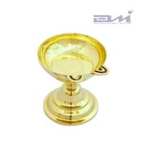 Two-Faced Brass Diya with Stand ದಸರಾ ಪಂತಿ दसरा पंती दसरा पंती தசரா பந்தி ഏകമുഖ വിളക്ക്